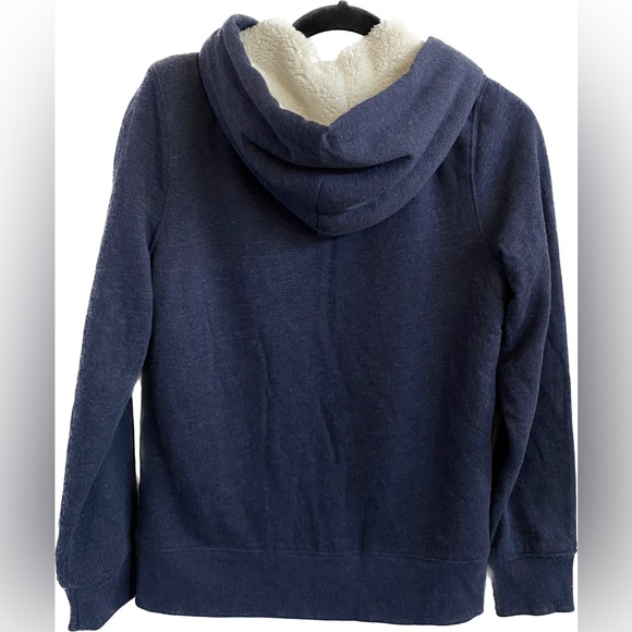 GAP Sherpa Hoodie GAP Vintage
90s Hooded Sweater Navy Size XS - Picture 3 of 13